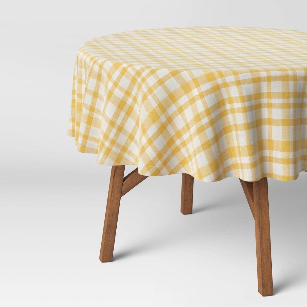 " Cotton Gingham Round Tablecloth - Threshold™ | Target