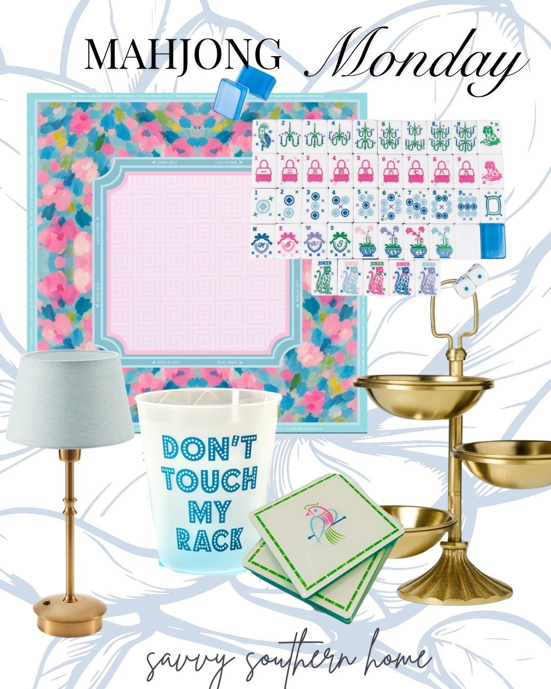 Mahjong Monday! Eyeing these Tiles that give series Grandmillenial vibes. They also pair well with this colorful mat! 🀄️ 

#mahjong #mahjongmat #mahjong🀄️

#LTKFindsUnder100 #LTKStyleTip #LTKFindsUnder50