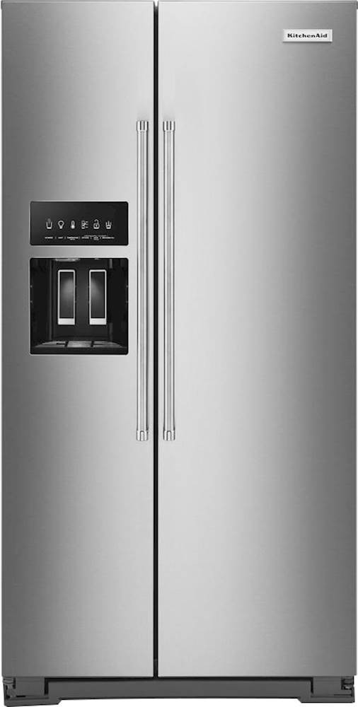 KitchenAid - 24.8 Cu. Ft. Side-by-Side Refrigerator - Stainless Steel | Best Buy U.S.