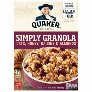 Kroger - Quaker® Simply Oats, Honey, Raisins and Almonds Granola, 24.1 oz | Kroger