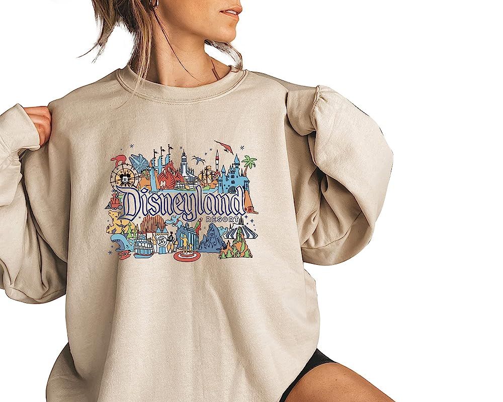 Disneyland Sweatshirts For Women, Disneyland Sweatshirt, Disney Sweatshirts, Disney Sweatshirts F... | Amazon (US)