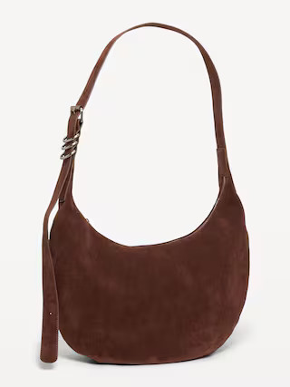 Slouchy Suede Hobo Bag | Old Navy (US)