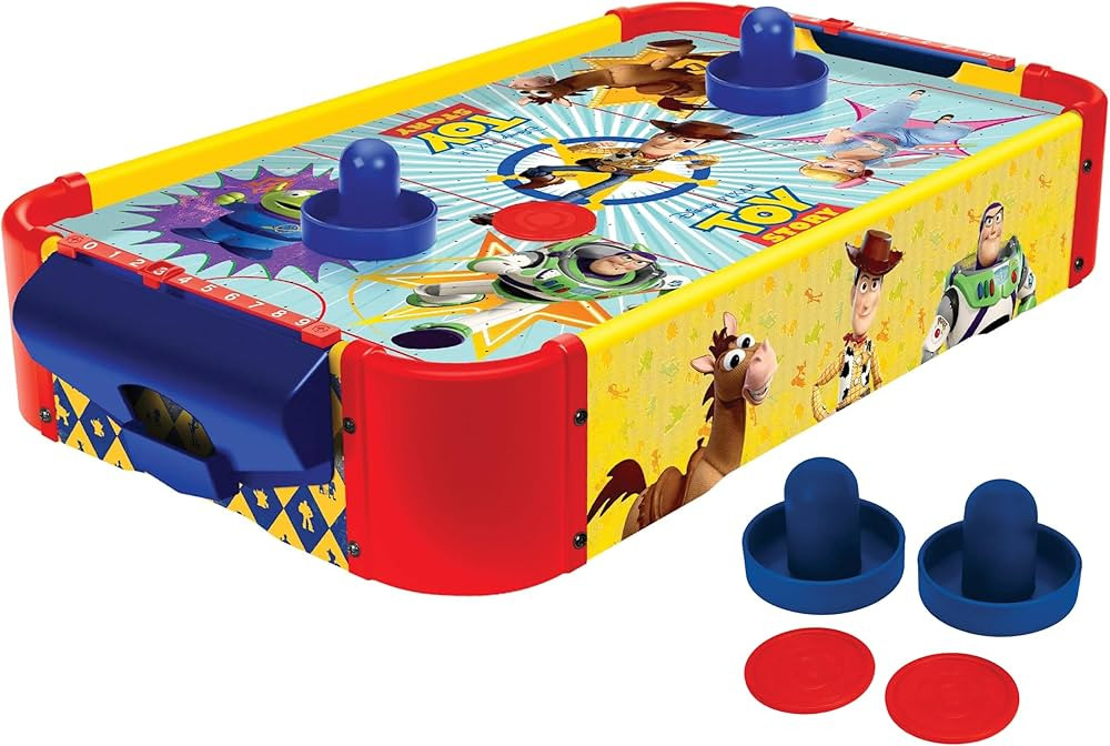 World Tech Toys Toy Story Air Hockey Table for Kids - Buzz & Woody Tabletop Game with Puck, Pushe... | Amazon (US)