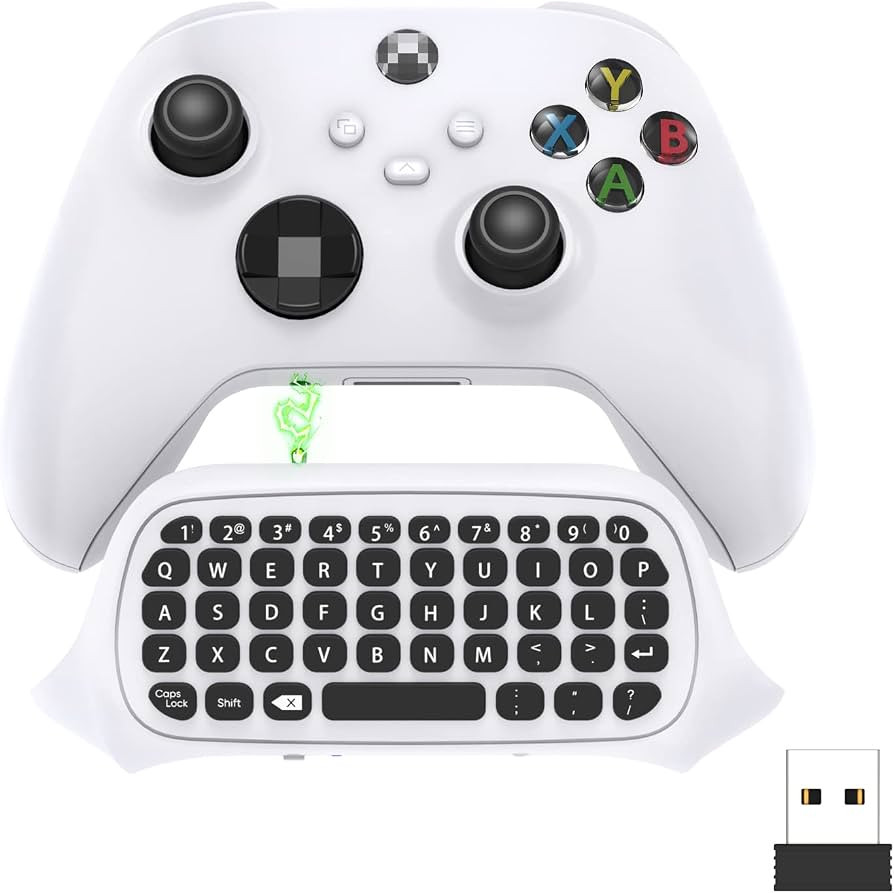 Controller Keyboard for Xbox Series X/S, Wireless 2.4G Ergonomic USB Gamepad Keypad QWERTY Chatpa... | Amazon (US)