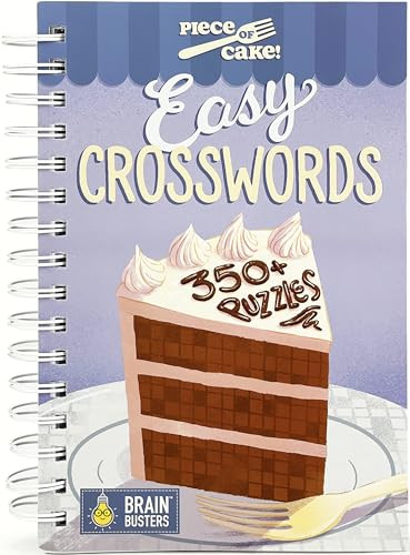 Piece of Cake: Easy Crossword Puzzle Book: Over 350 Crosswords (Brain Busters Puzzle Collection) ... | Amazon (US)