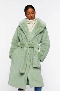 Faux Fur Belted Coat | Forever 21 (US)