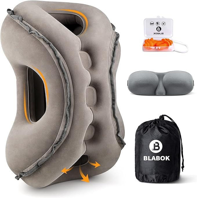 Inflatable Travel Pillow,Multifunction Travel Neck Pillow for Airplane to Avoid Neck and Shoulder... | Amazon (US)
