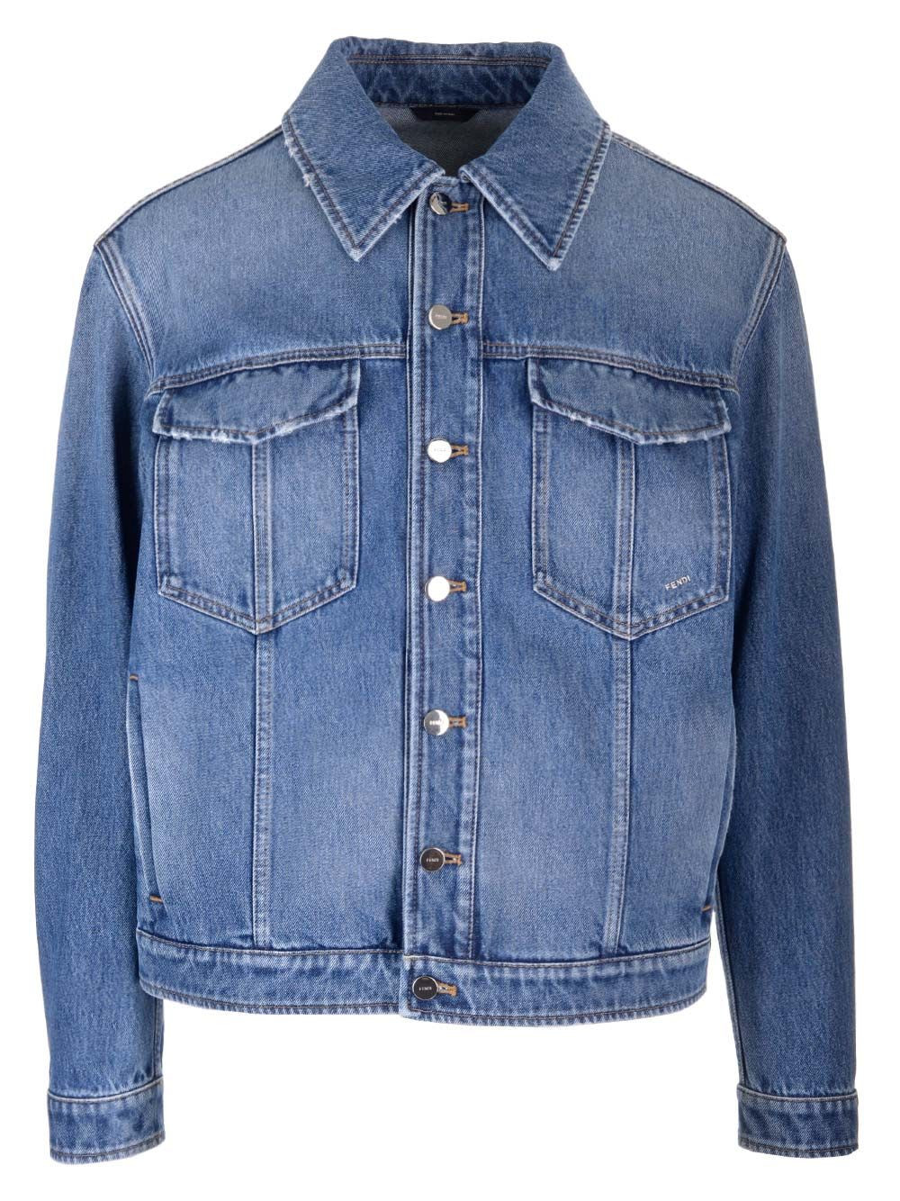 Fendi Blue Denim Jacket | Italist.com US