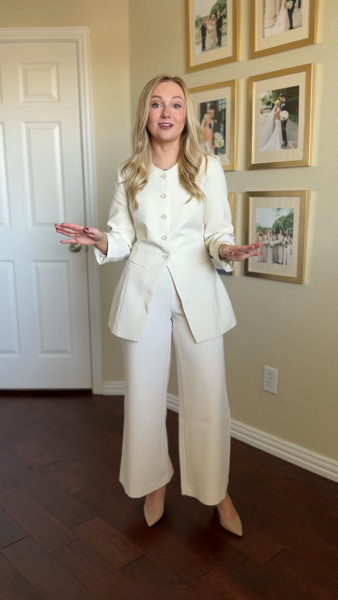 Wearing an XS in blazer and a 0P in pants 

#LTKWorkwear #LTKHoliday #LTKSeasonal