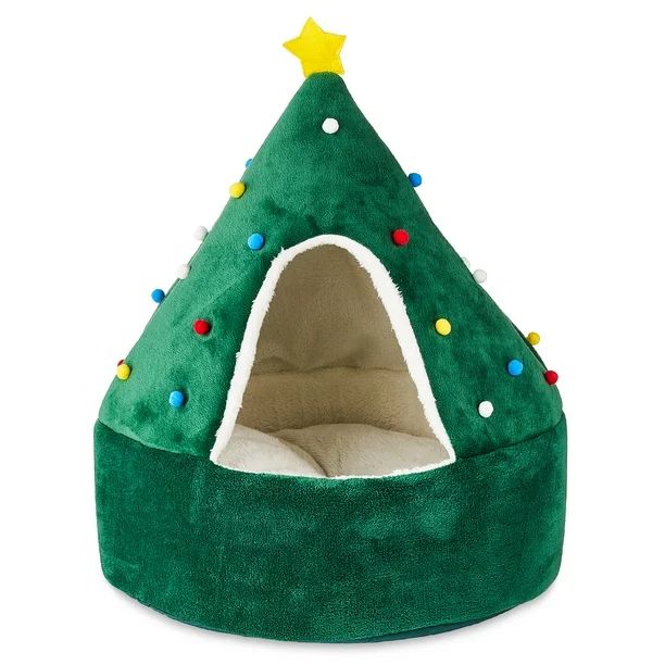 Vibrant Life Hideaway Xmas Tree Small Cat / Dog Bed | Walmart (US)