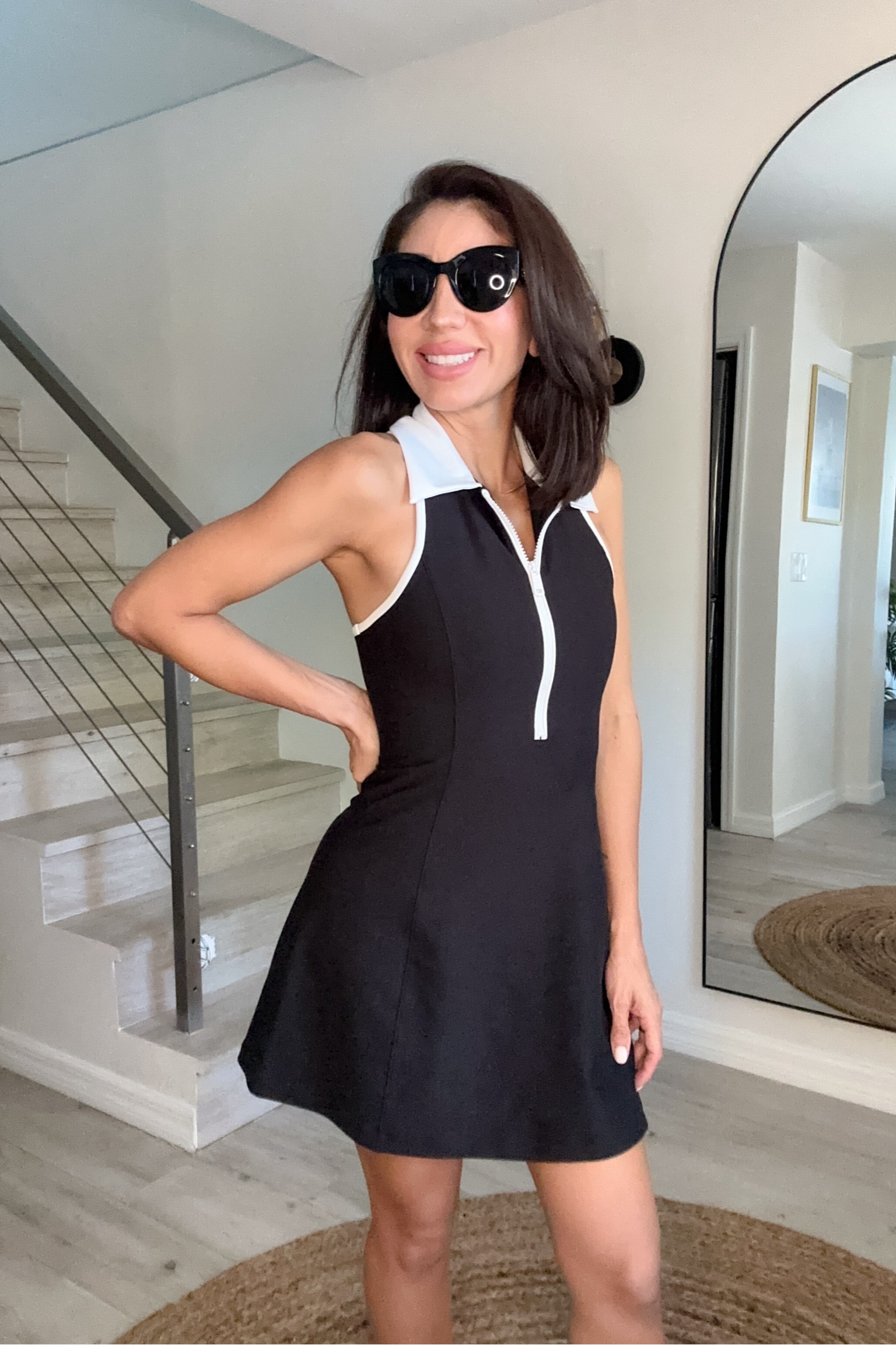 Elevated activewear for Moms on the go. Easy access zipper, built in bra, shorts, and pockets! 
What more could I ask for? 

#LTKActive #LTKTravel #LTKFindsUnder100