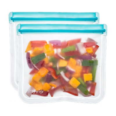 (re)zip Leak-Proof Lay Flat Aqua Lunch Bag - 2pk | Target