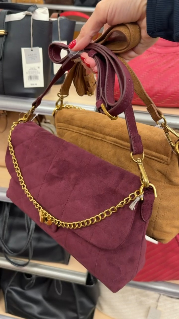 These suede bags are giving designer energy without the designer price tag. The burgundy and camel colors are so good for fall, and the chain detail makes them look way more expensive than they are.

suede handbag, fall handbag, burgundy bag, camel bag, affordable handbag, designer inspired bag, fall accessories, crossbody bag, shoulder bag, fall fashion, TheMomInStyle

#LTKootd #LTKOver40 #LTKSeasonal