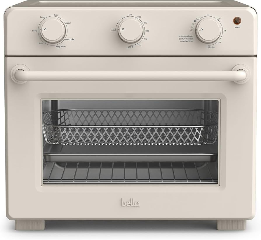 bella Air Fry Toaster Oven, 7 Preset Cooking Options, Dishwasher-Safe EverGood Coated Trays Inclu... | Amazon (US)