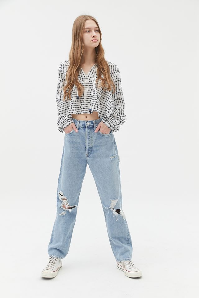 AGOLDE ‘90s High-Waisted Straight Leg Jean – Fallout | Urban Outfitters (US and RoW)