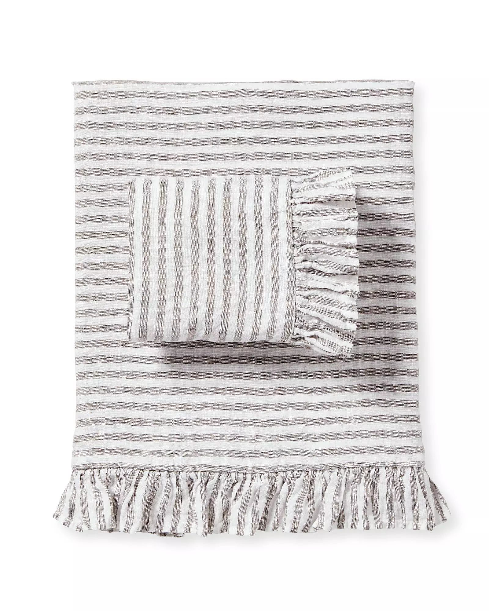 Nantucket Stripe Linen Sheet Set | Serena and Lily