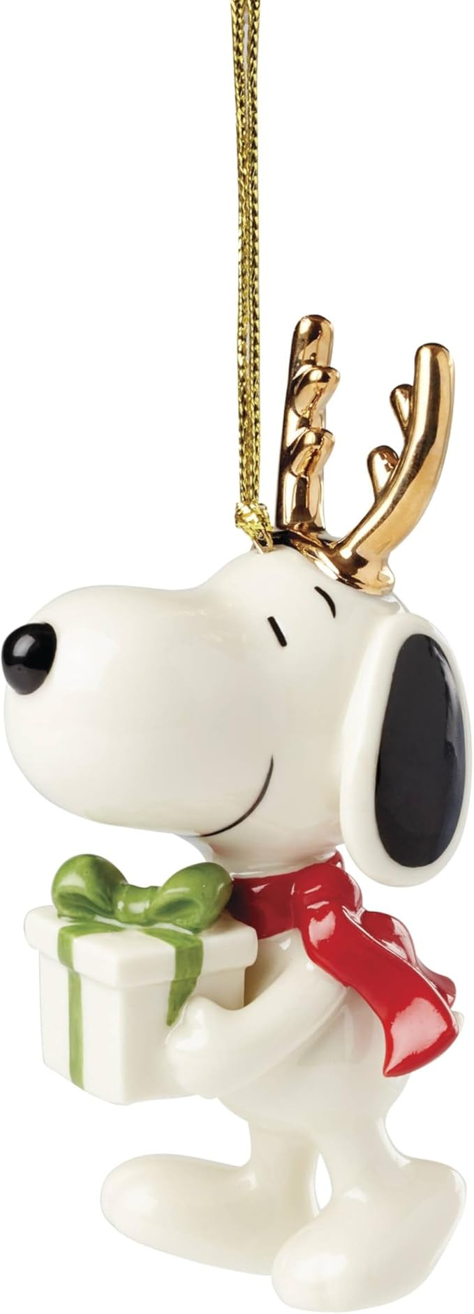Lenox 895787 Snoopy with Gift Ornament, Christmas | Amazon (US)