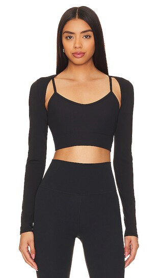 Reform Sports Bra & Shrug Set in Black | Revolve Clothing (Global)