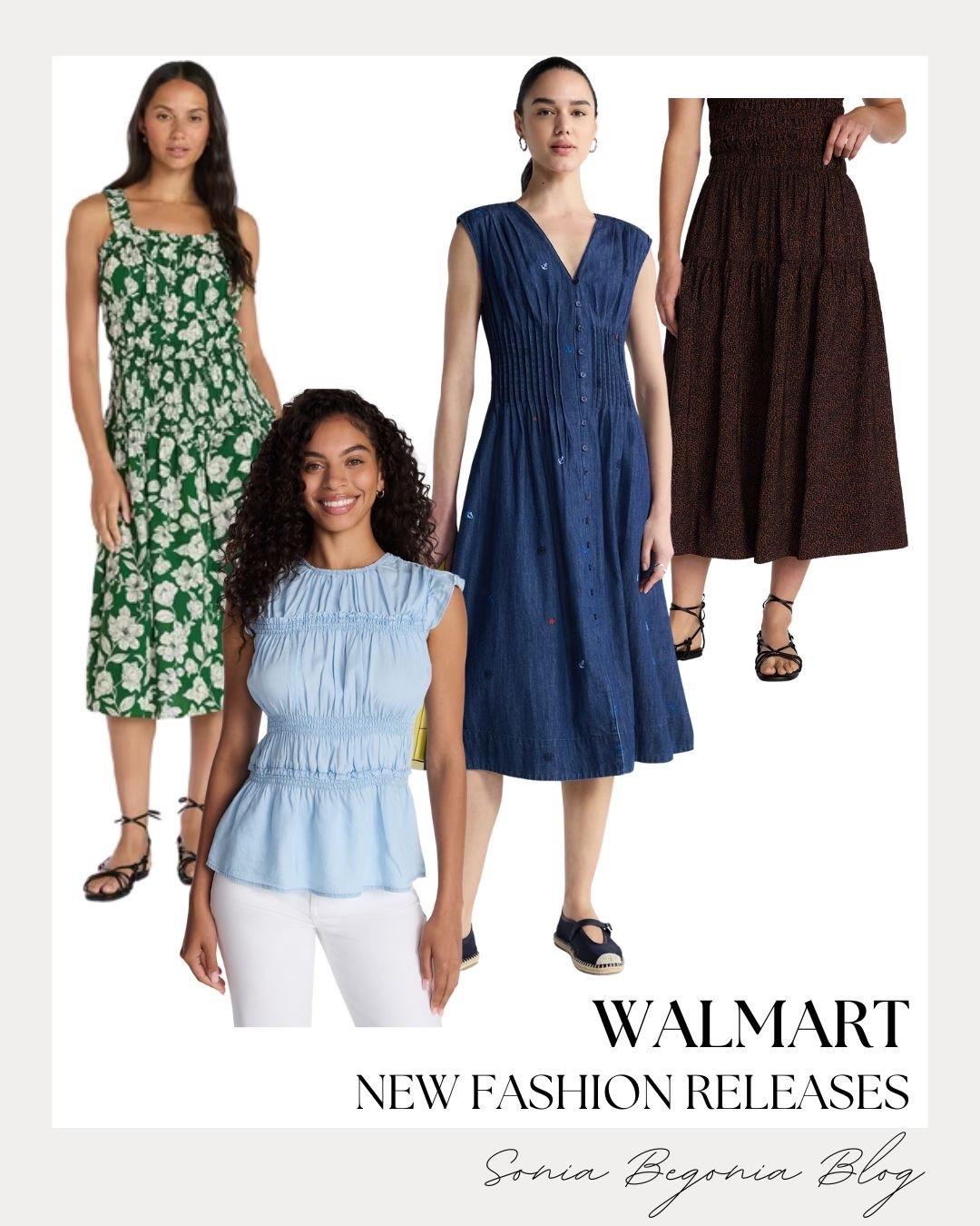 👗 I am completely in love with these gorgeous new Walmart fashion releases! From the vibrant green floral midi dress and a classic denim button-front dress to the flattering smocked blue top, these pieces are beautifully designed for everyday style.
Refresh your wardrobe with these budget-friendly finds.
#WalmartFashion #WalmartFinds #AffordableFashion #MidiDress #SummerStyle #EverydayOutfit #SpringFashion #LTKunder50

#LTKootd #LTKSeasonal