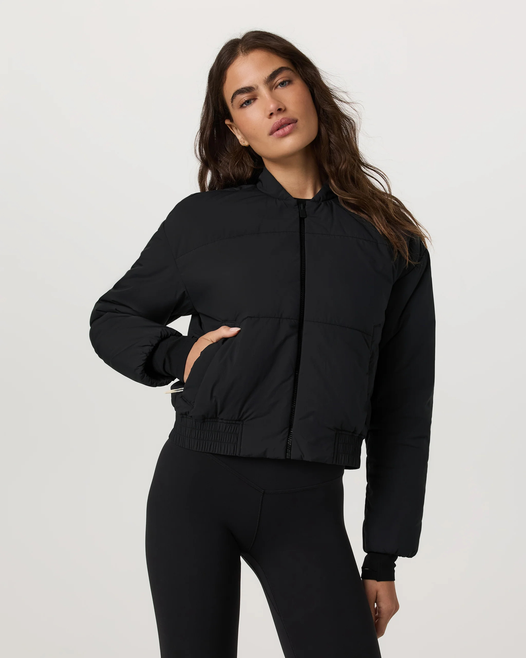 Drift Insulated Jacket | Women's Black Bomber Jacket | Vuori | Vuori Clothing (US & Canada)