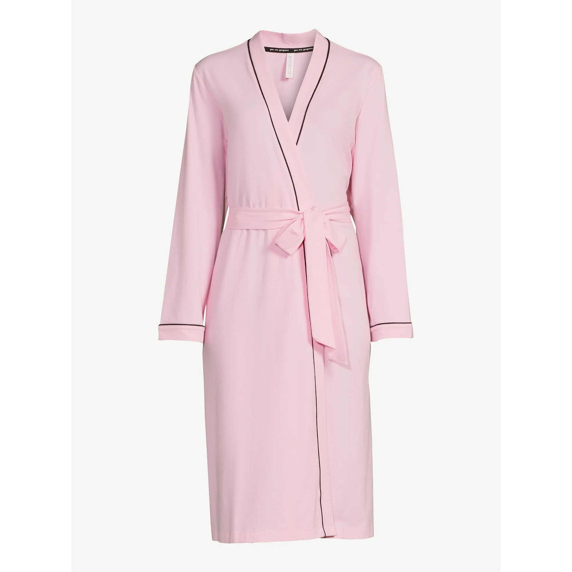 Joyspun Women’s Cotton Blend Long Sleeve Wrap Robe, Sizes S to 3X | Walmart (US)