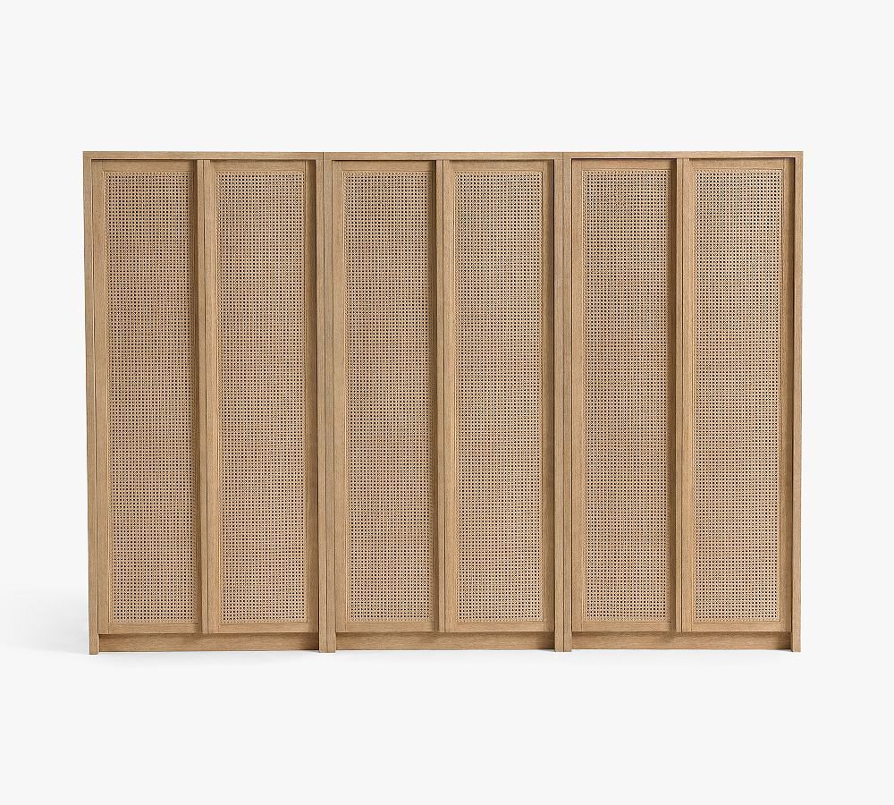 Marina Cane Tall Storage Cabinet (36"-108") | Pottery Barn (US)