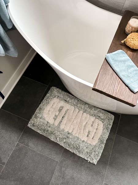 Get naked bath mat bath tub and bathroom decor for the home
Bath tub caddy tray for soaking 

#LTKhome