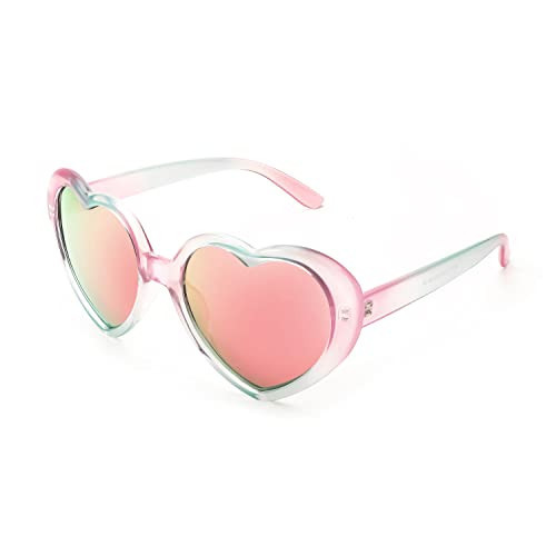 FEISEDY Polarized Heart Shaped Sunglasses Oversized Vintage Fashion Love Eyeglasses for Women UV400 B2337 | Amazon (US)