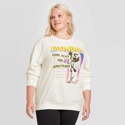 Women's Blondie Plus Size Sweatshirt (Juniors') - Ivory | Target