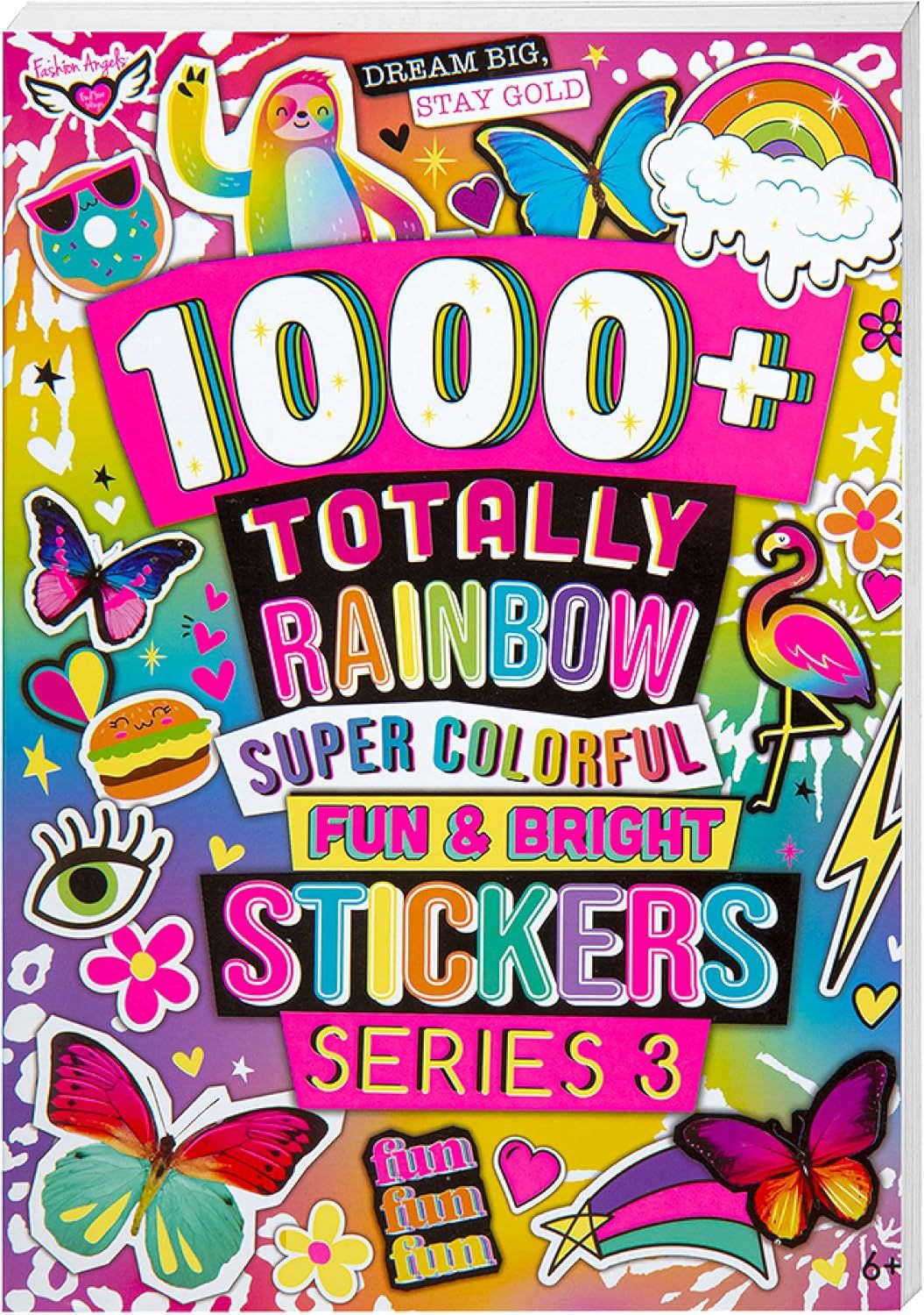 Fashion Angels 1000+ Totally Rainbow Colorful Stickers for Kids - Fun Craft Stickers for Scrapboo... | Amazon (US)