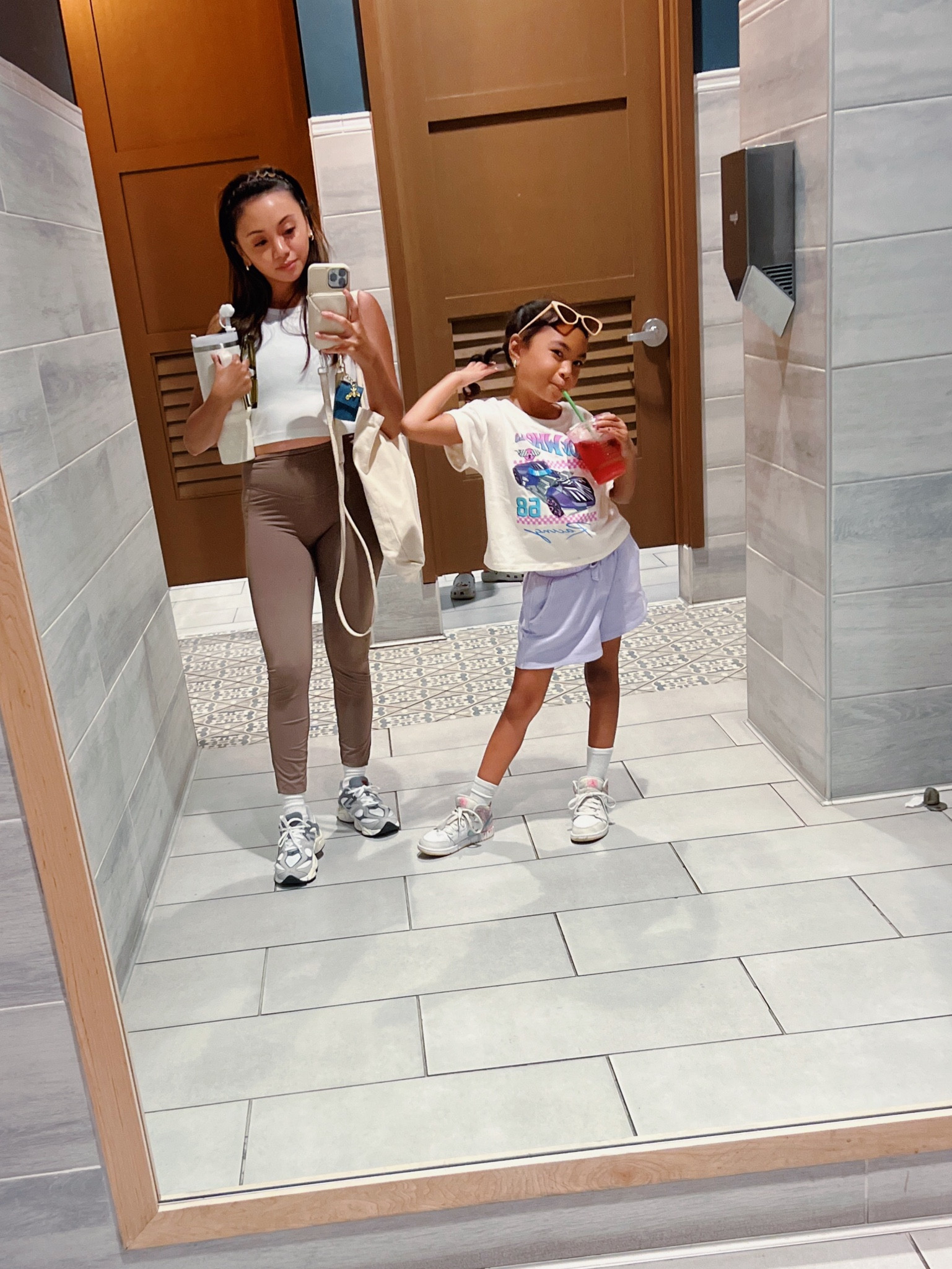 Mommy and Daughter Dates 🤍

summer outfits, mom and daughter fashion, cropped tank top, tummy control leggings, halara leggings, quarter socks, new balance 9060, gold earrings, cropped top, terry cloth shorts, crew socks, Jordan 1 Ice Creams, family fashion, summer selfie, stylish summer looks, back to school outfits, school outfit shopping 

#LTKFamily #LTKBacktoSchool #LTKShoeCrush