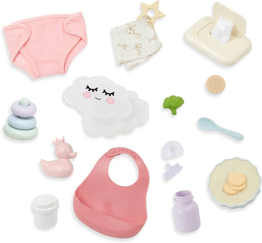 babi by Battat B Care & Feeding Set (20 Pieces) – 14-inch Baby Doll Accessories – Changing Di... | Amazon (CA)