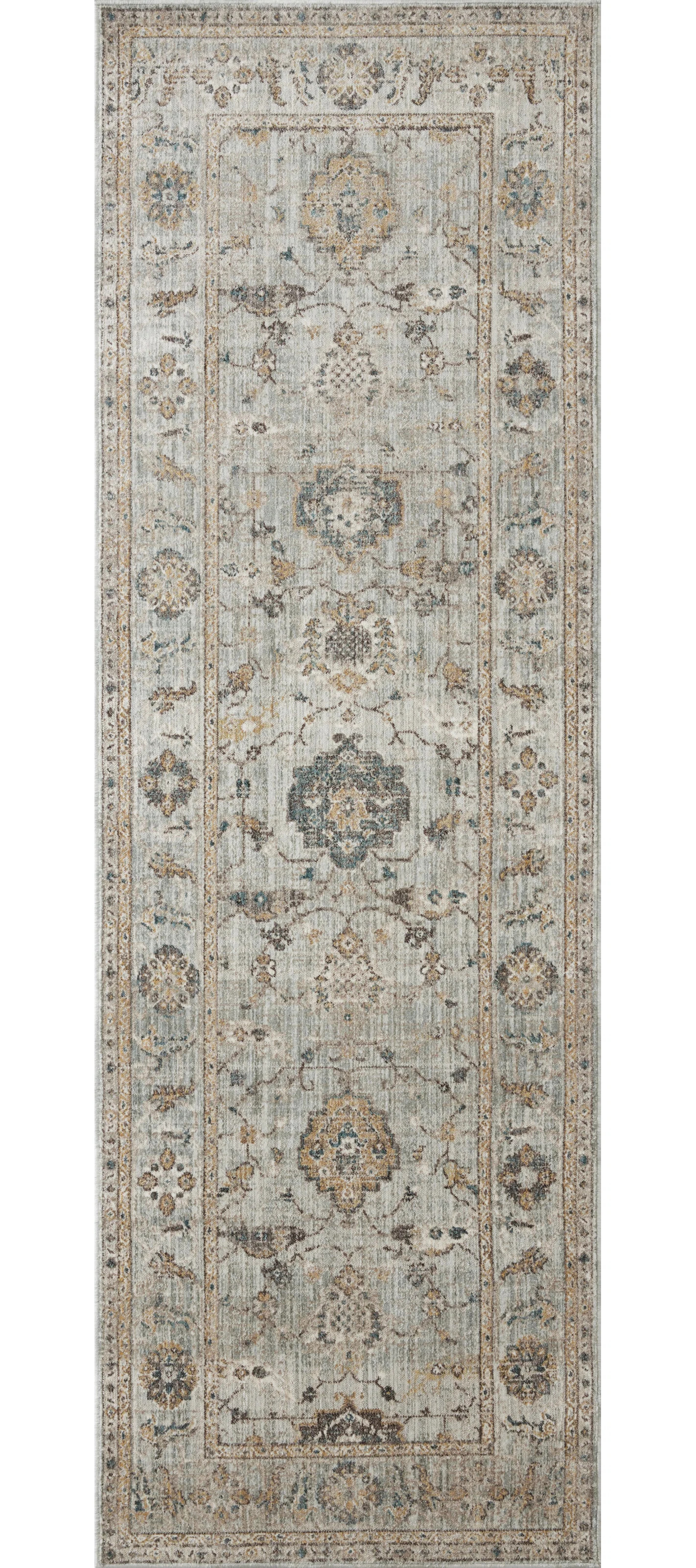 Magnolia Home By Joanna Gaines X Loloi Millie Sky / Gold Area Rug | Wayfair North America