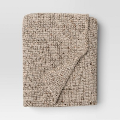 Marled Knit Throw Neutral - Threshold™ | Target