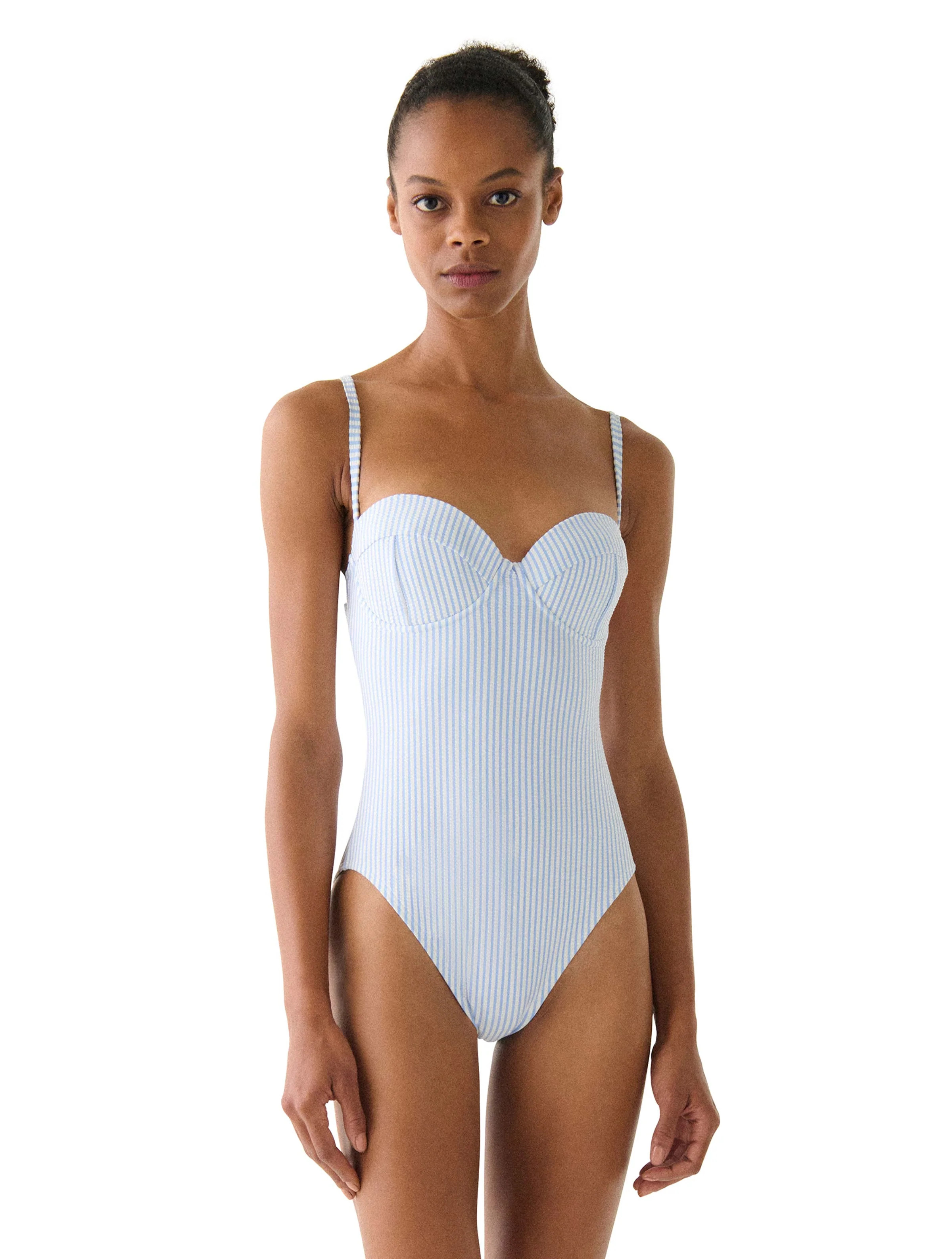 Kate Spade Underwire Bow One Piece Swimsuit - Tide Stripe | Beach2Ocean