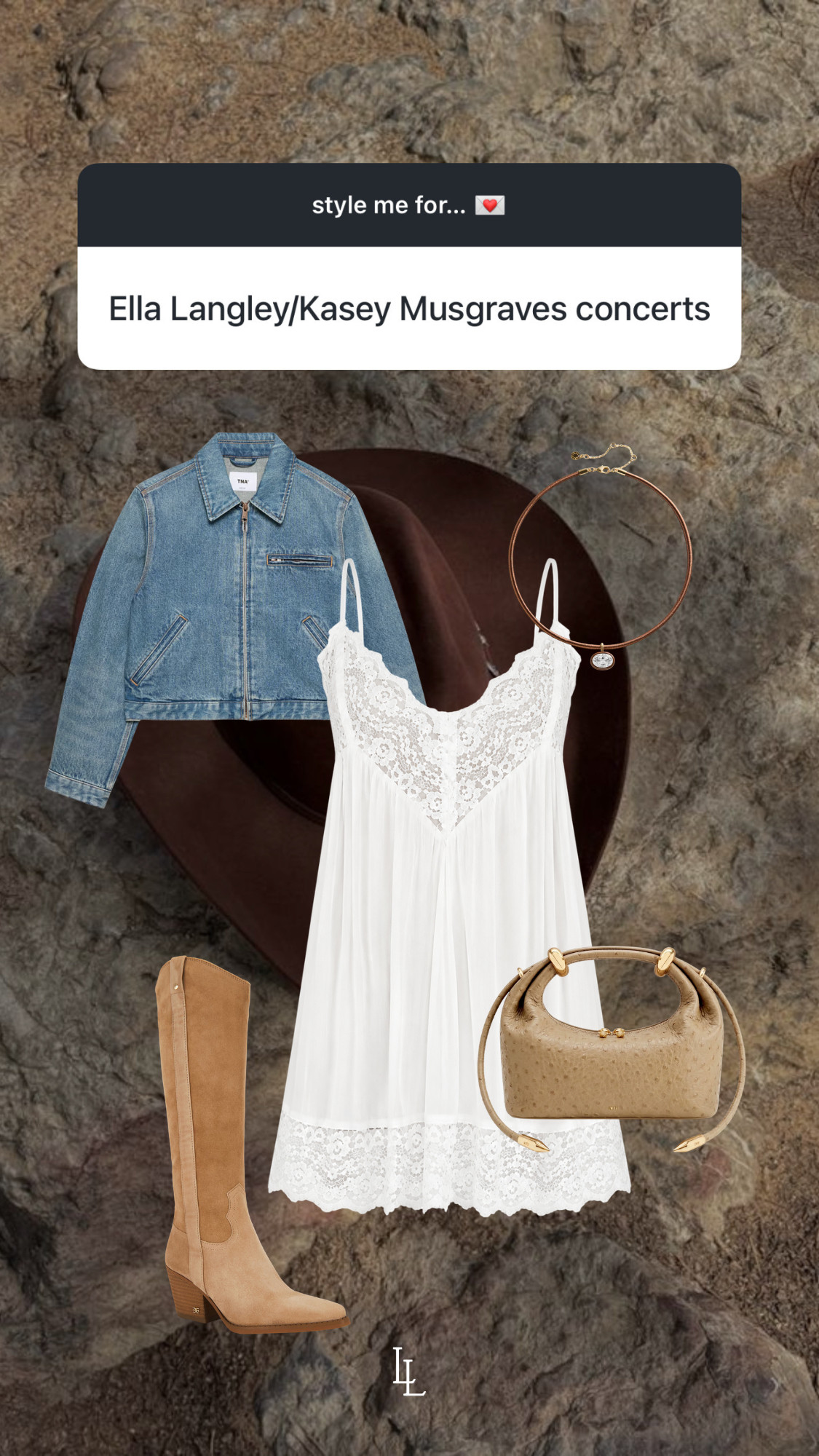outfit inspo for a country concert! Love wearing an oversized jacket with mini dress!  

 #LTKgrwm #LTKootd #LTKSeasonal