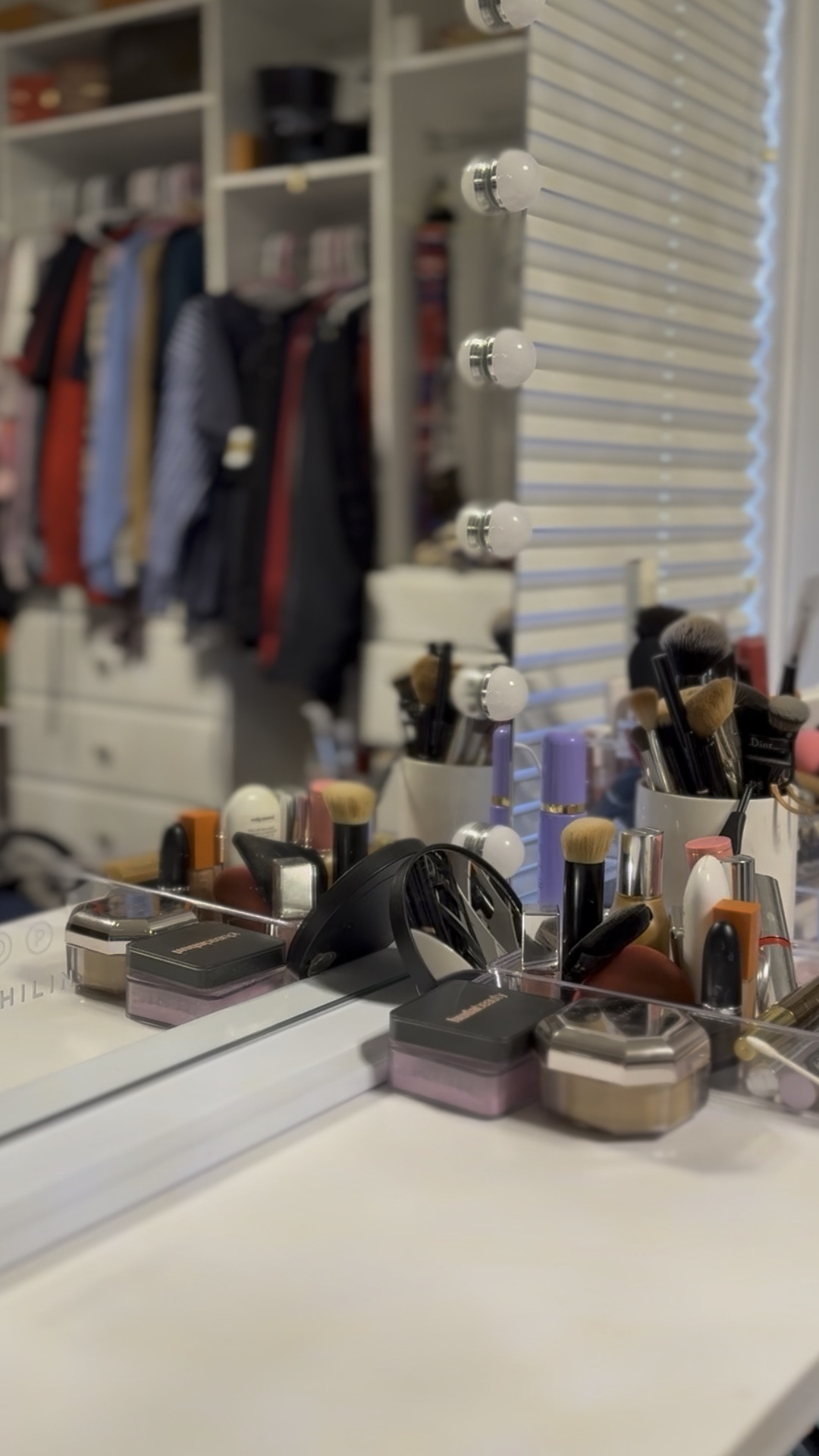 Cleaned and organized my makeup vanity. Welcome to my closet room! 

#LTKBeauty #LTKHome #LTKWatchNow