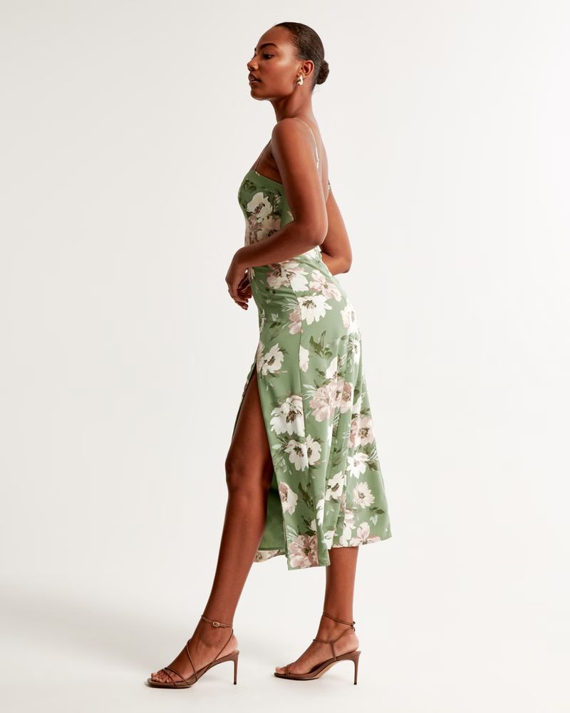 Women's The A&F Camille Midi Dress | Women's Dresses & Jumpsuits | Abercrombie.com | Abercrombie & Fitch (US)