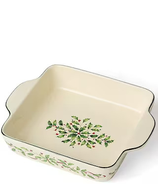 Lenox Holiday Collection Holly & Berry Motif Square Baking Dish | Dillard's | Dillard's