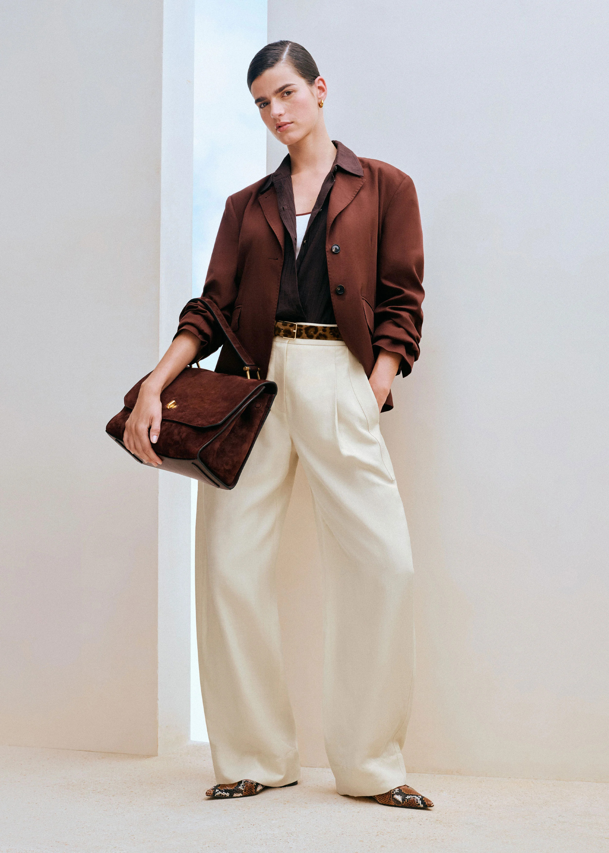 Extreme Taper Trouser Italian Linen Blend | ME+EM Global (Excluding US)