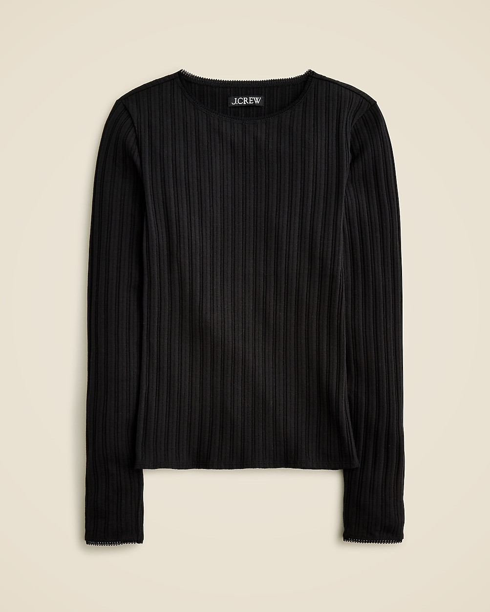 Pointelle long-sleeve T-shirt | J. Crew US