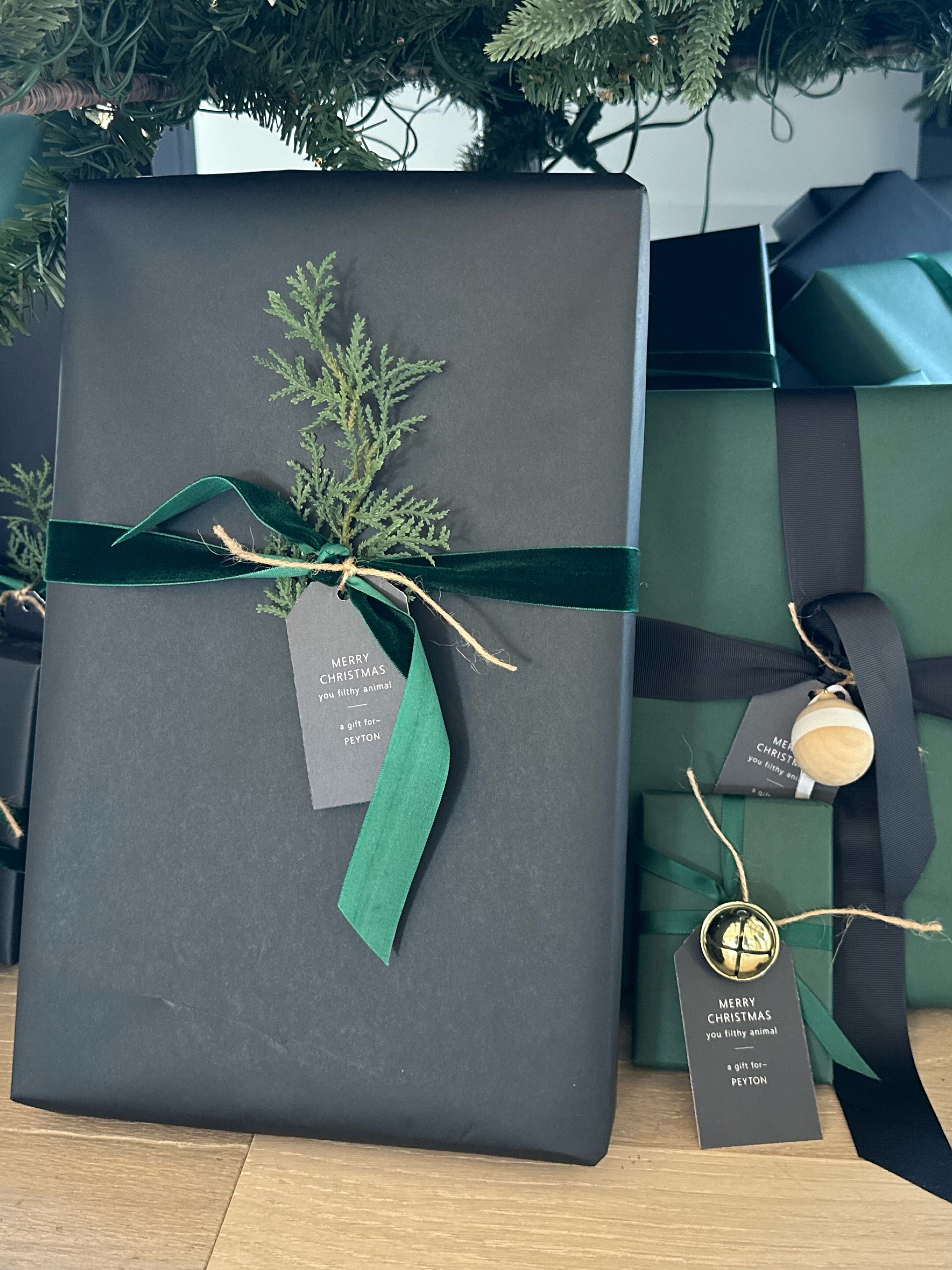 All the winter evergreen themed gift wrapping for the holiday season or year round  

#LTKSeasonal #LTKHoliday #LTKGiftGuide