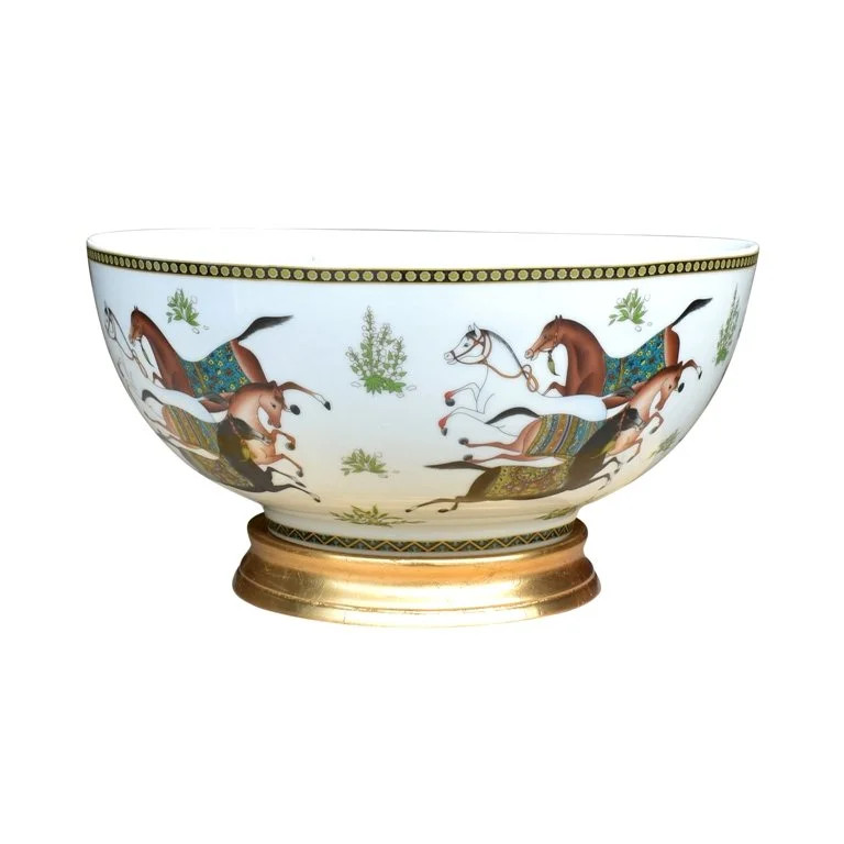 Off to the Races Porcelain Bowl — A2 Interior | A2 Interior