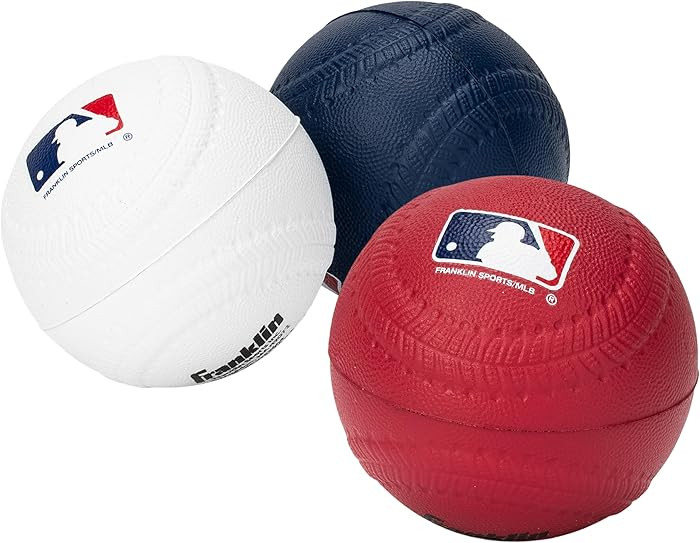 Franklin Sports Foam Baseballs - Soft Foam Practice Baseballs for Kids - Perfect for Hitting and ... | Amazon (US)