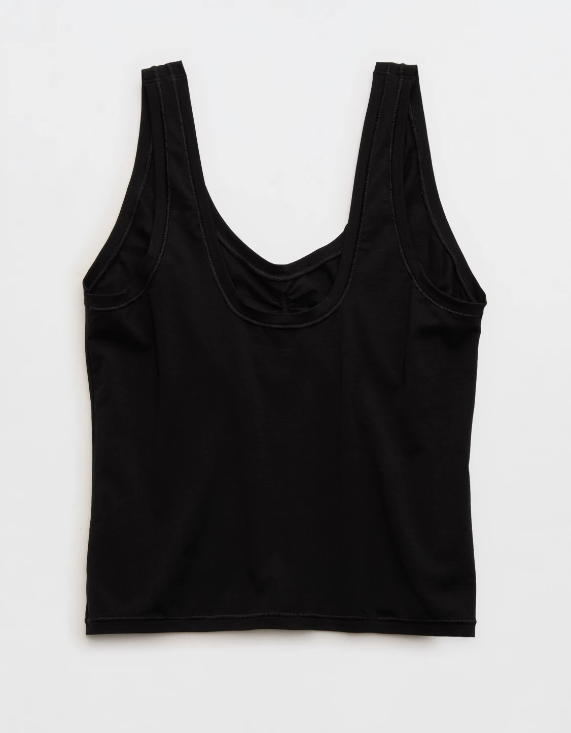 SMOOTHEZ Cotton Blend Ruched Tank Top | Aerie