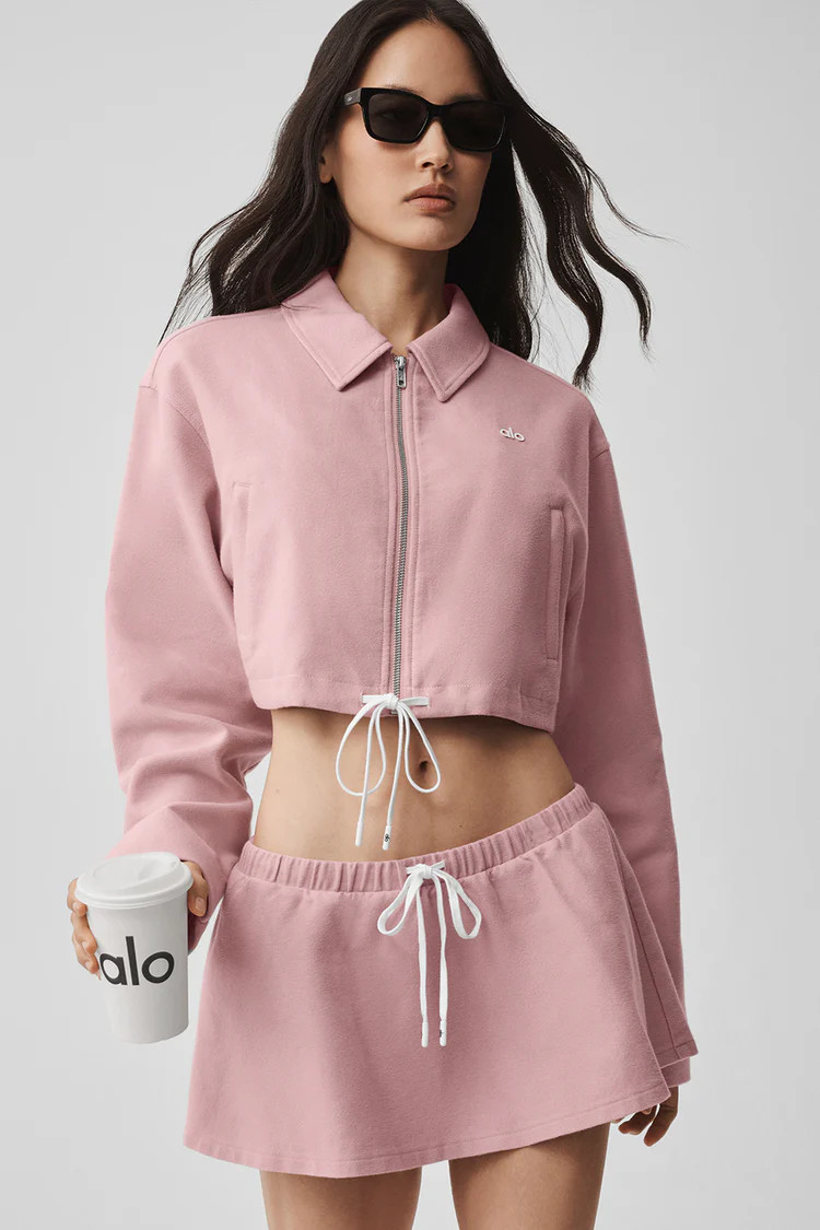 Cropped Fan Favorite Full Zip Jacket | Alo Yoga (US)