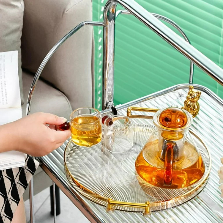 Menolana Nordic Serving Tray with Handles Snack Candy Decorative Gold | Walmart (US)