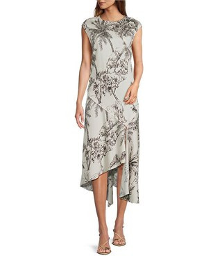 Antonio Melani Tessa Toile Print Round Neck Cap Sleeve Midi Dress | Dillard's | Dillard's