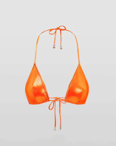 MIRO ORANGE BIKINI TOP | Rat & Boa