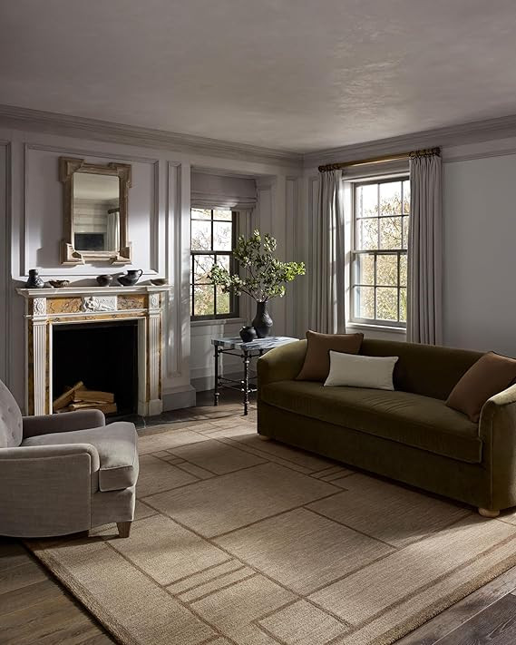 Loloi Jeremiah Brent Barrow Collection BAR-04 Beige/Taupe 8'-6" x 11'-6" Area Rug | Amazon (US)